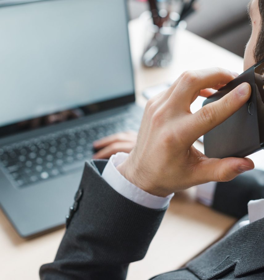 office-desktop-with-laptop-business-man